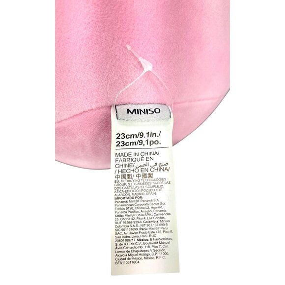 Miniso Hippo Unicorn Plush Pink Horn Kawaii Hippocorn Chunky Round New 10.5 Inch - Picture 6 of 11